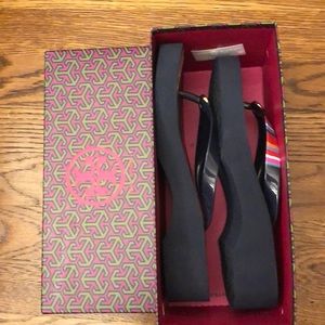 Tory Burch healed flip flops